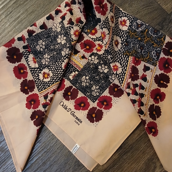Vintage Odile St Germain Paris Made in France Scarf. - Picture 13 of 15